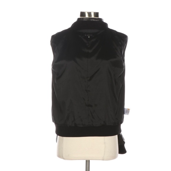 THEORY Italian Leather Bomber Jacket - Picture 11 of 16